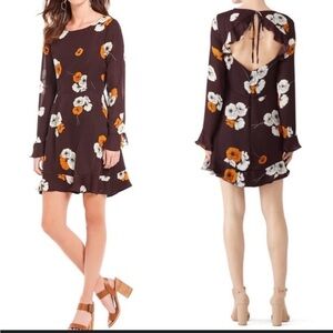 Cupcakes and cashmere Floral Long Sleeve Dress